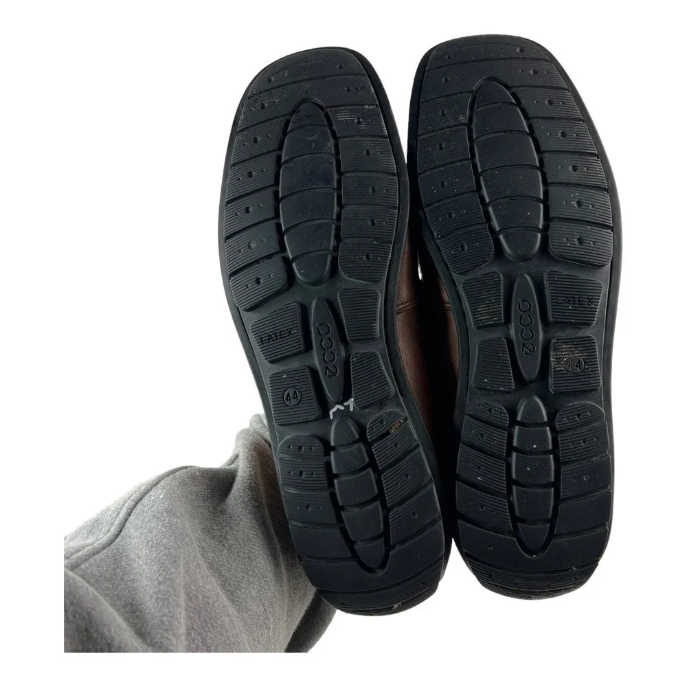 Ecco Brown Pleasant Slip On Drivers Loafer Shoes Mens Size EU 43 US‎ 10